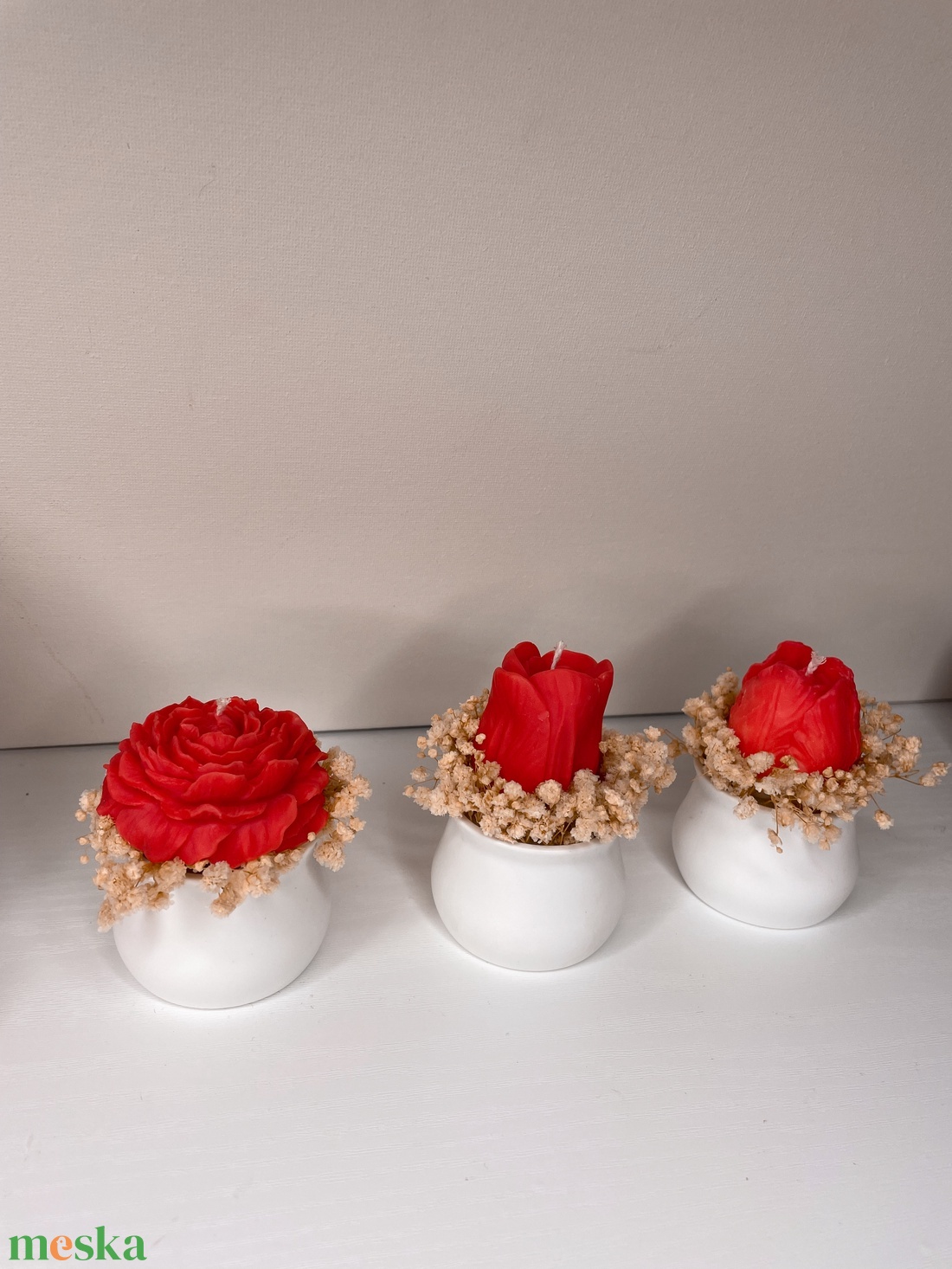 Kicsi gyertya csokor - otthon & életmód - gyertya, illat, aroma - gyertya - Meska.hu