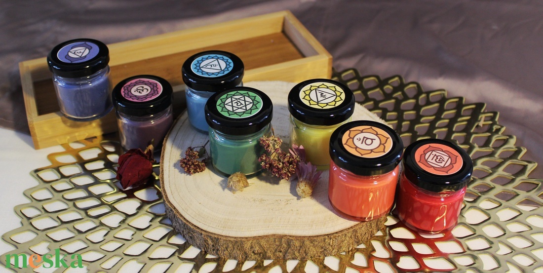 Csakragyertya kollekció - otthon & életmód - gyertya, illat, aroma - gyertya - Meska.hu
