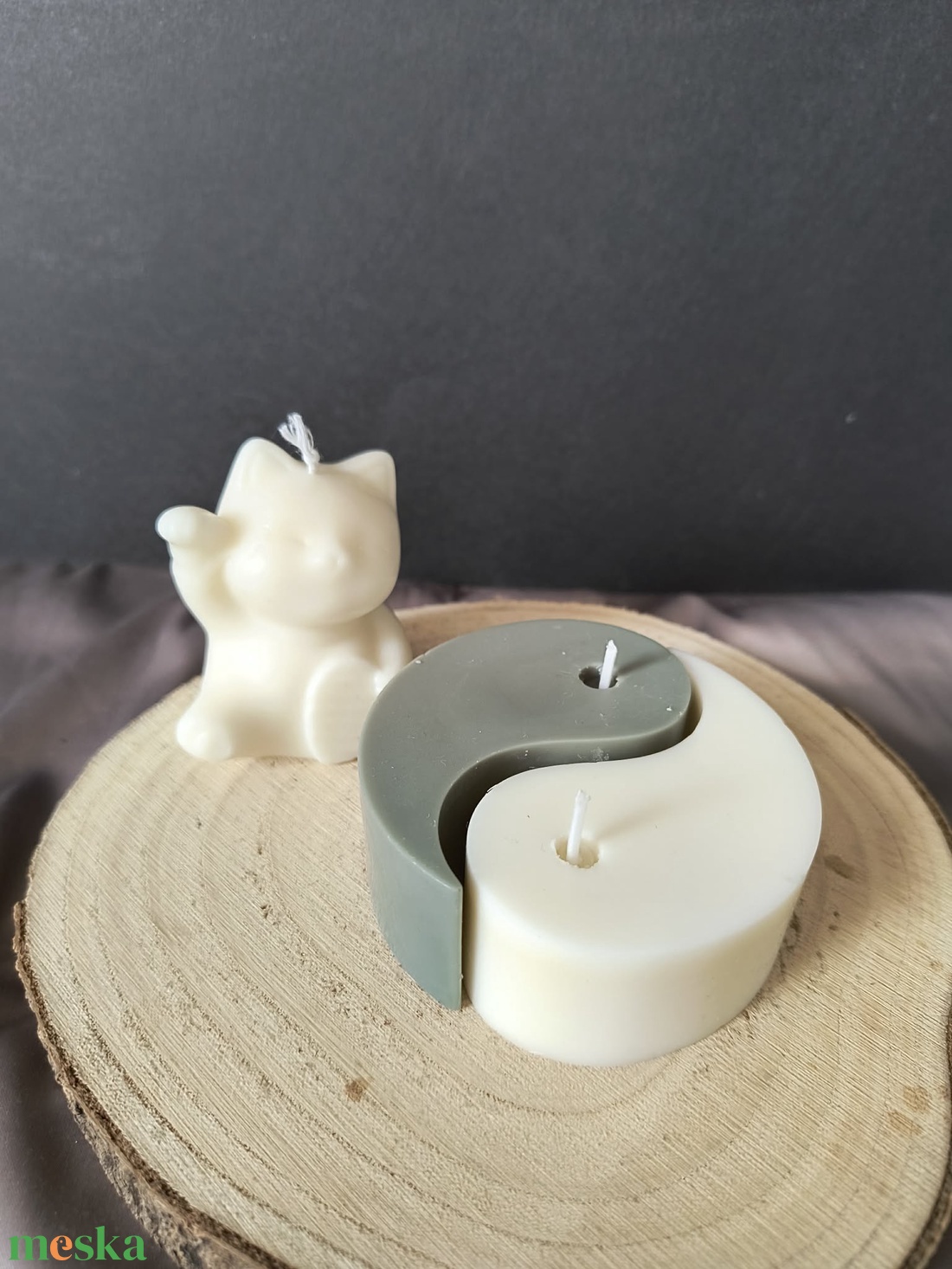 Kelet varázsa Jin-Jang gyertya szett. - otthon & életmód - gyertya, illat, aroma - gyertya - Meska.hu