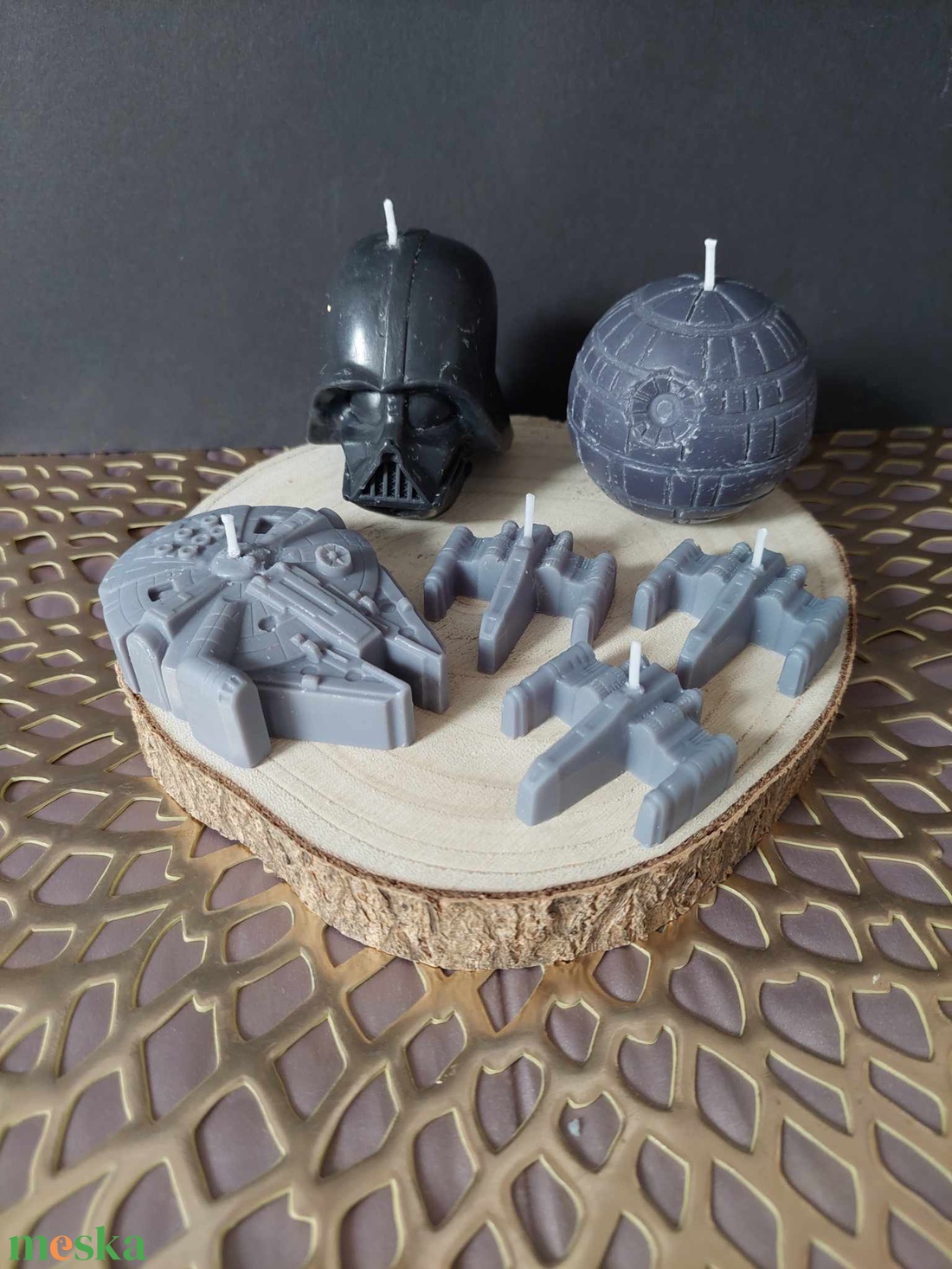 Star Wars gyertya szett - szürke - otthon & életmód - gyertya, illat, aroma - gyertya - Meska.hu