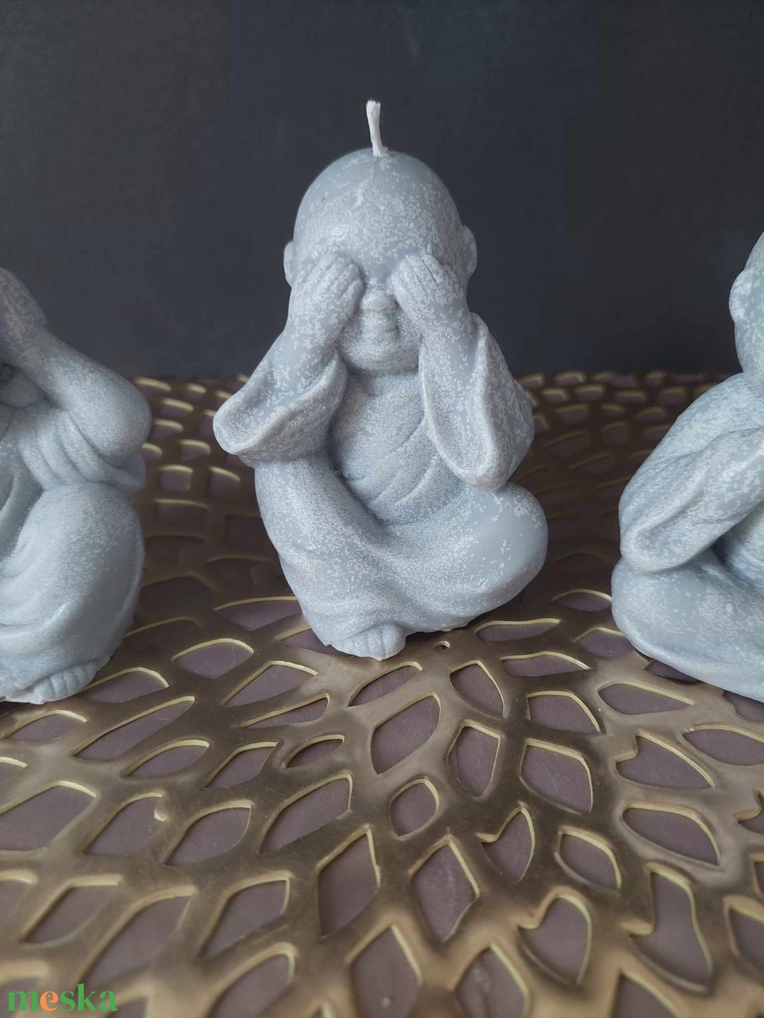 Zen Buddha gyertya szett - otthon & életmód - dekoráció - spiritualitás - mandala - Meska.hu