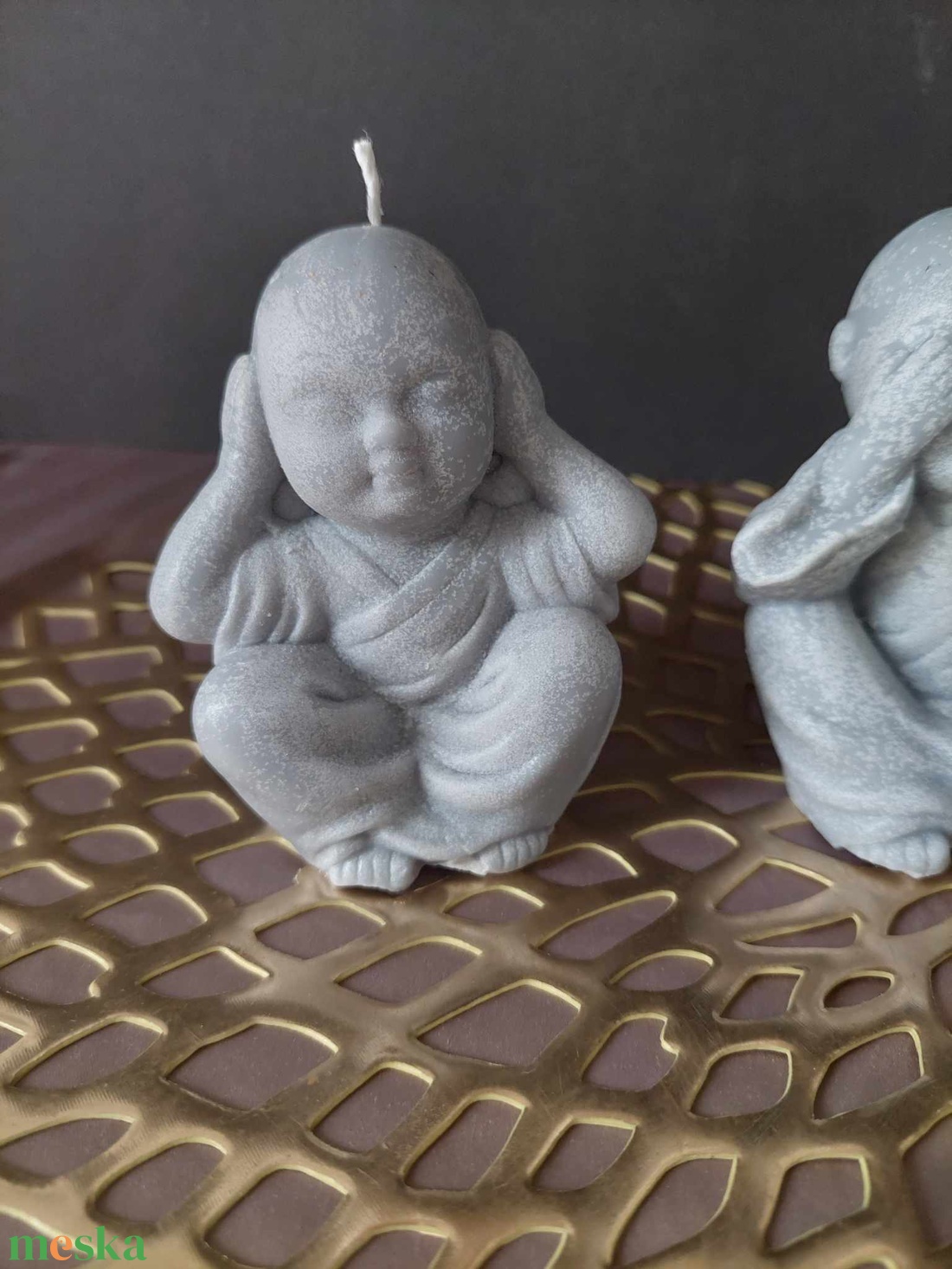 Zen Buddha gyertya szett - otthon & életmód - dekoráció - spiritualitás - mandala - Meska.hu