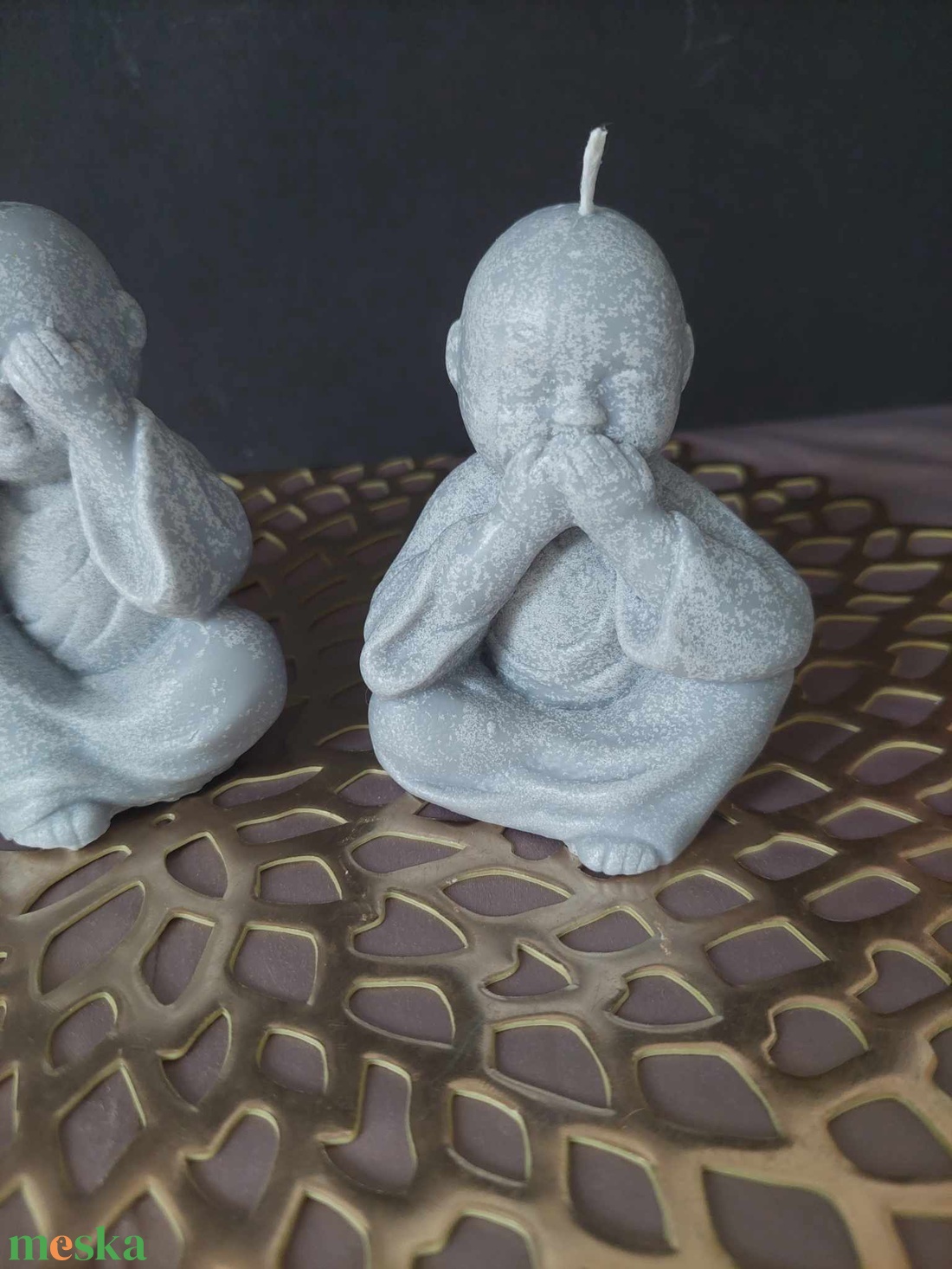 Zen Buddha gyertya szett - otthon & életmód - dekoráció - spiritualitás - mandala - Meska.hu