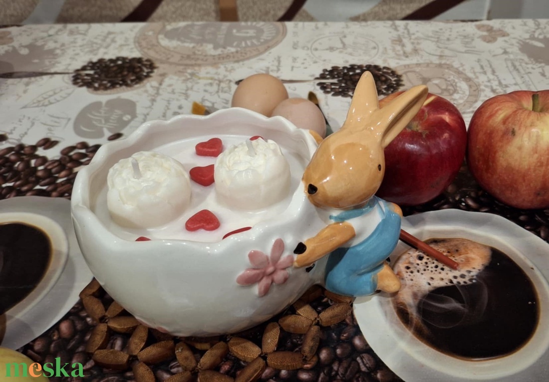 Szójaviaszgyertya kerámiakaspóban - otthon & életmód - gyertya, illat, aroma - gyertya - Meska.hu