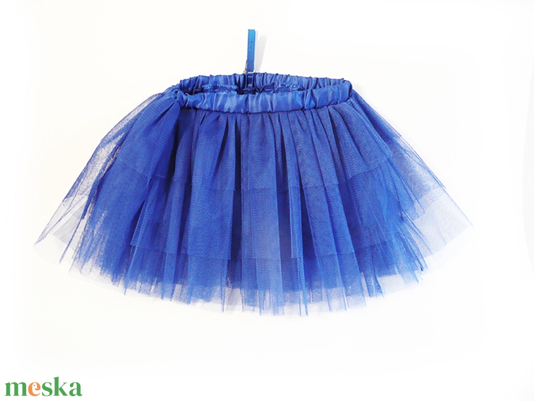 Tütü 40-50 cm-es hosszal választható, állítható derékkal (királykék) - ruha & divat - női ruha - szoknya - Meska.hu