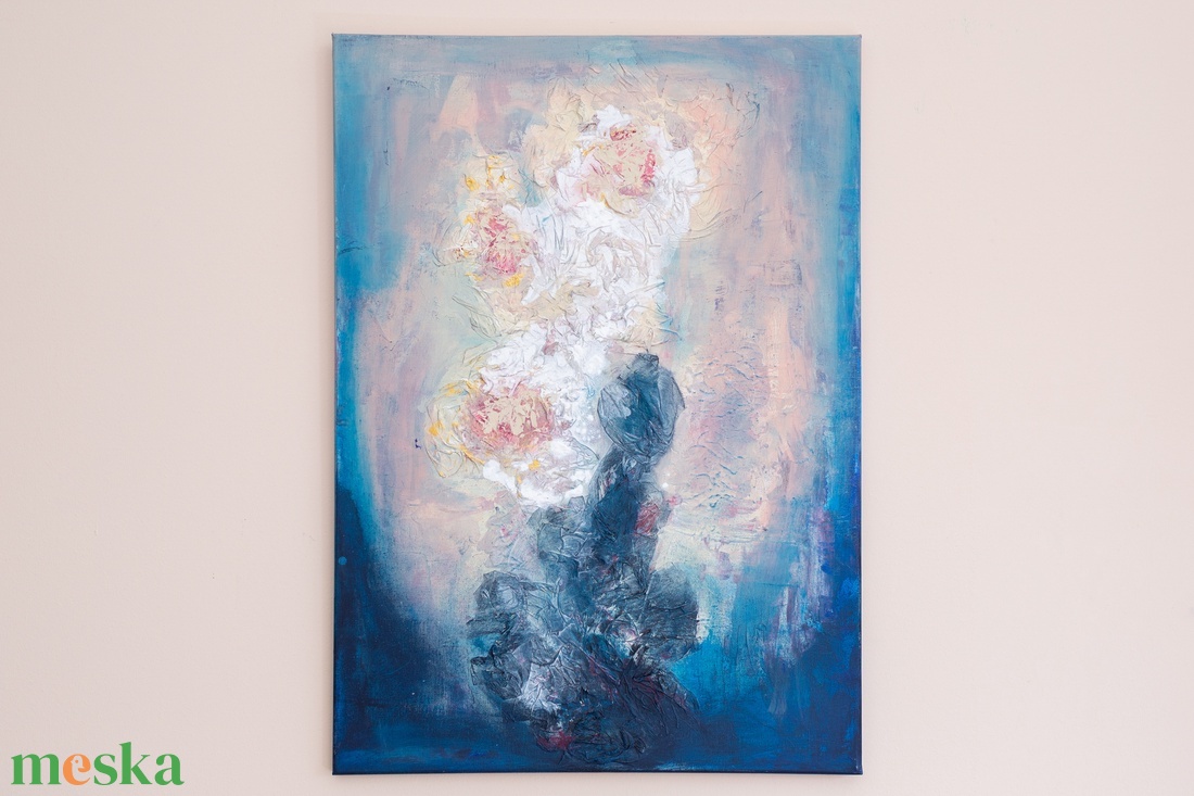 Vegyes technika, könnyű vásznon, Vintage rózsák, 50x70 - művészet - festmény - akril - Meska.hu Vegyes technika, könnyű vásznon, Vintage rózsák, 50x70 - művészet - festmény - akril - Meska.hu