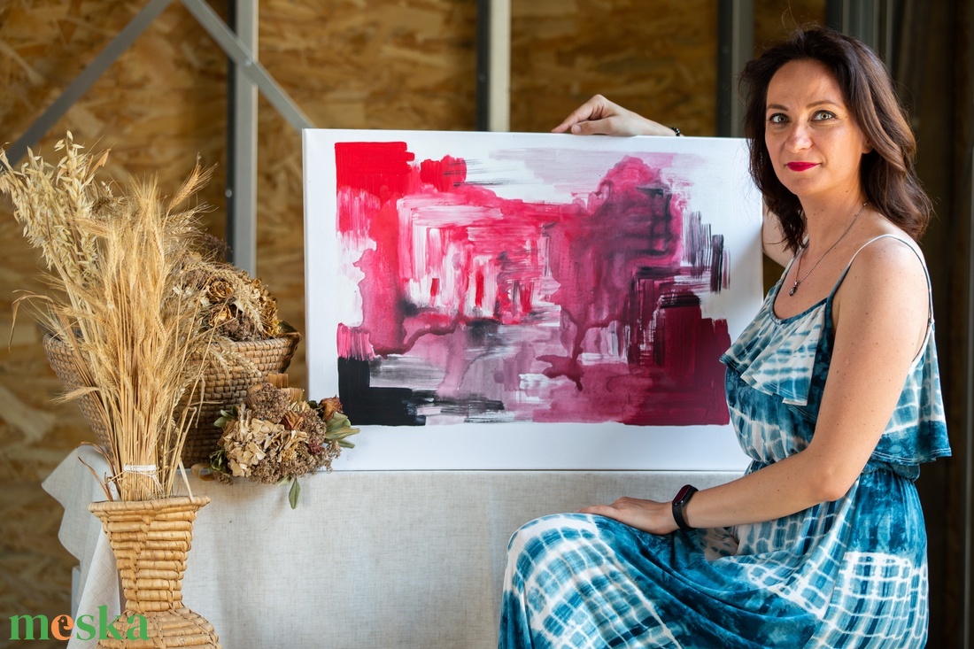Akarat, absztrakt festmény könnyű vásznon, 50x70 - művészet - festmény - akril - Meska.hu Akarat, absztrakt festmény könnyű vásznon, 50x70 - művészet - festmény - akril - Meska.hu