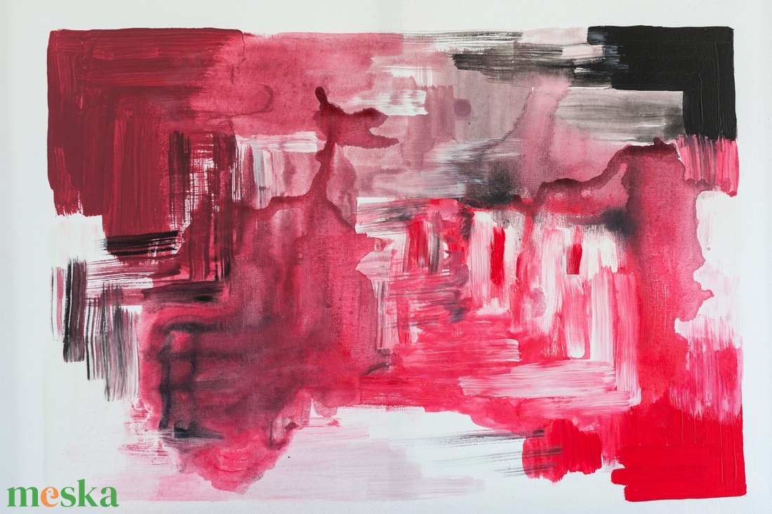 Akarat, absztrakt festmény könnyű vásznon, 50x70 - művészet - festmény - akril - Meska.hu Akarat, absztrakt festmény könnyű vásznon, 50x70 - művészet - festmény - akril - Meska.hu