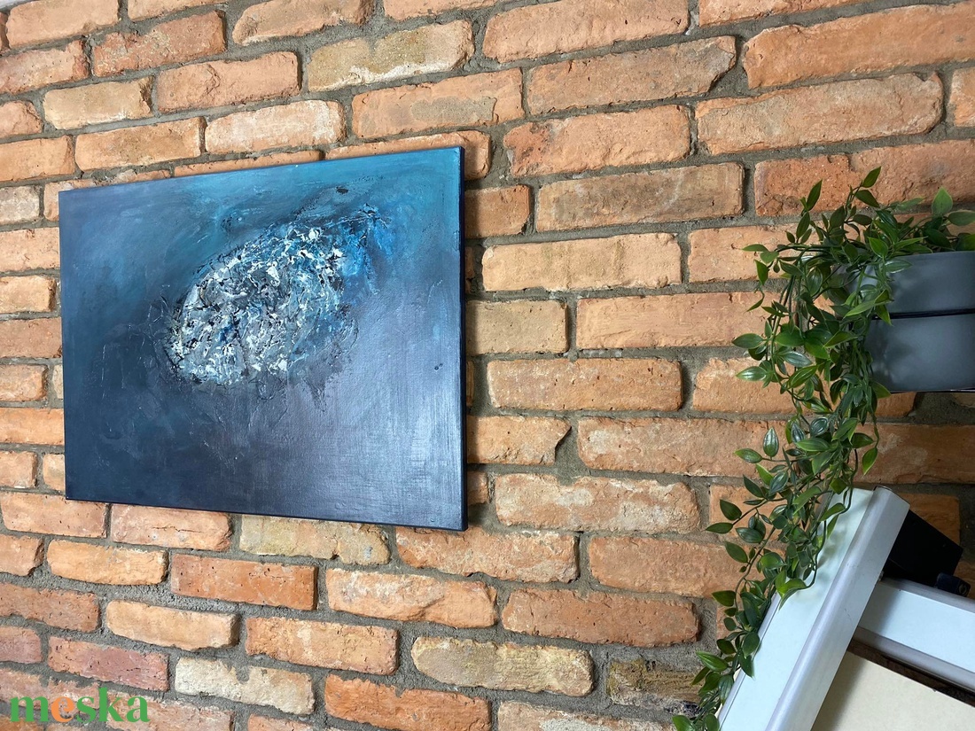 Végtelen, absztrakt festmény vásznon, 50x70 - művészet - festmény - akril - Meska.hu