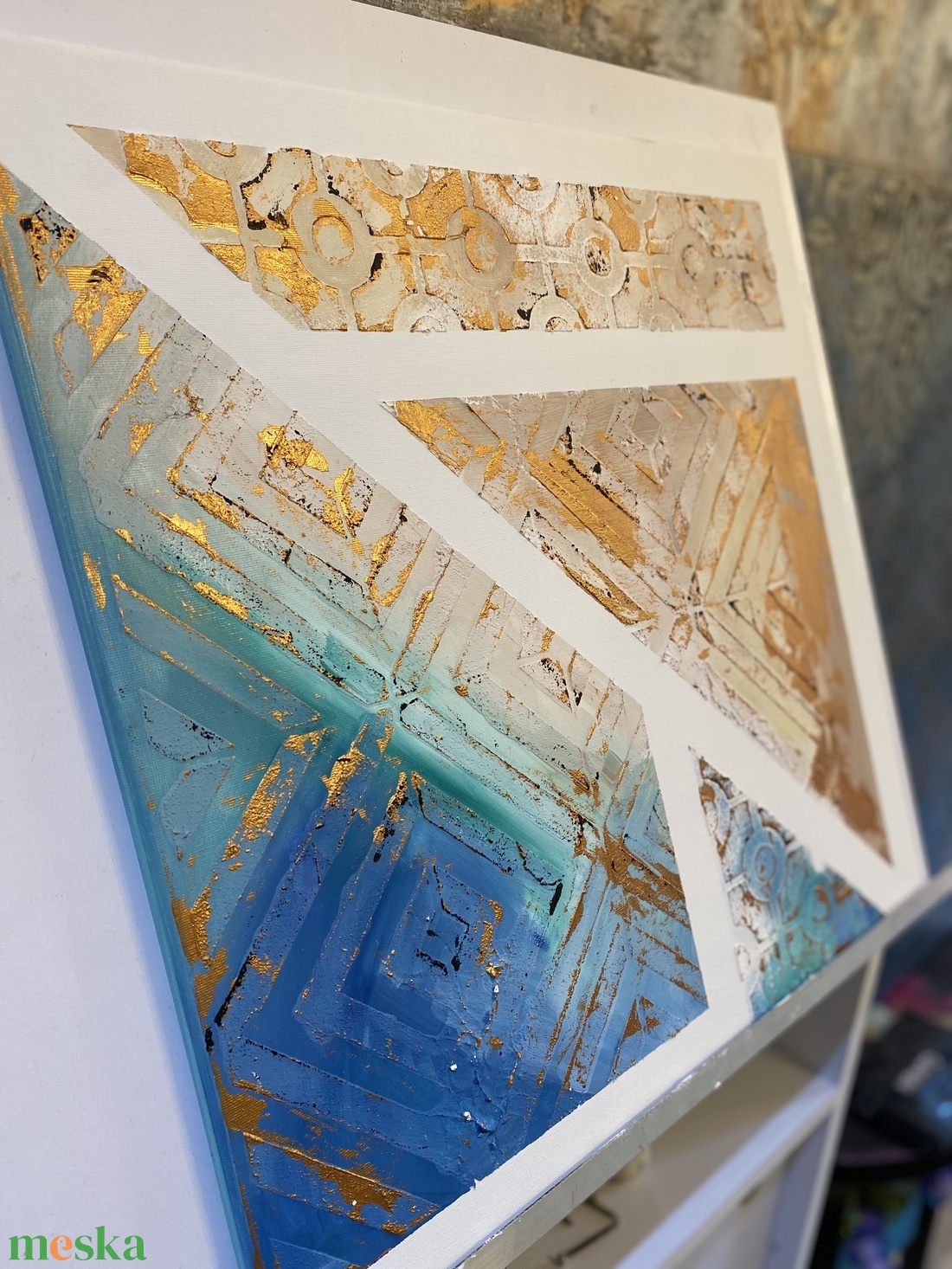 Absztrakt festmény, Marokkó, 50x50 akril könnyű vásznon - művészet - festmény - akril - Meska.hu Absztrakt festmény, Marokkó, 50x50 akril könnyű vásznon - művészet - festmény - akril - Meska.hu