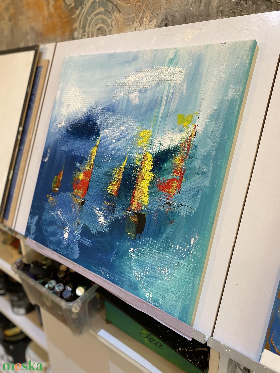 Balatoni vitorlások, 50x50 akril könnyű vásznon - művészet - festmény - akril - Meska.hu Balatoni vitorlások, 50x50 akril könnyű vásznon - művészet - festmény - akril - Meska.hu