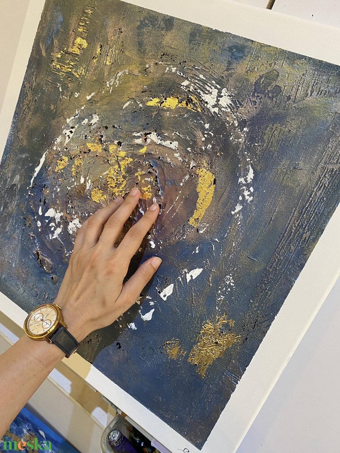 Absztrakt festmény, Végtelen, 50x50 akril könnyű vásznon - művészet - festmény - akril - Meska.hu Absztrakt festmény, Végtelen, 50x50 akril könnyű vásznon - művészet - festmény - akril - Meska.hu