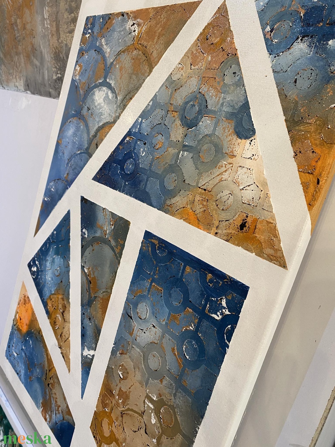 Absztrakt festmény, Utak, akril könnyű vásznon, 50x70 - művészet - festmény - akril - Meska.hu Absztrakt festmény, Utak, akril könnyű vásznon, 50x70 - művészet - festmény - akril - Meska.hu