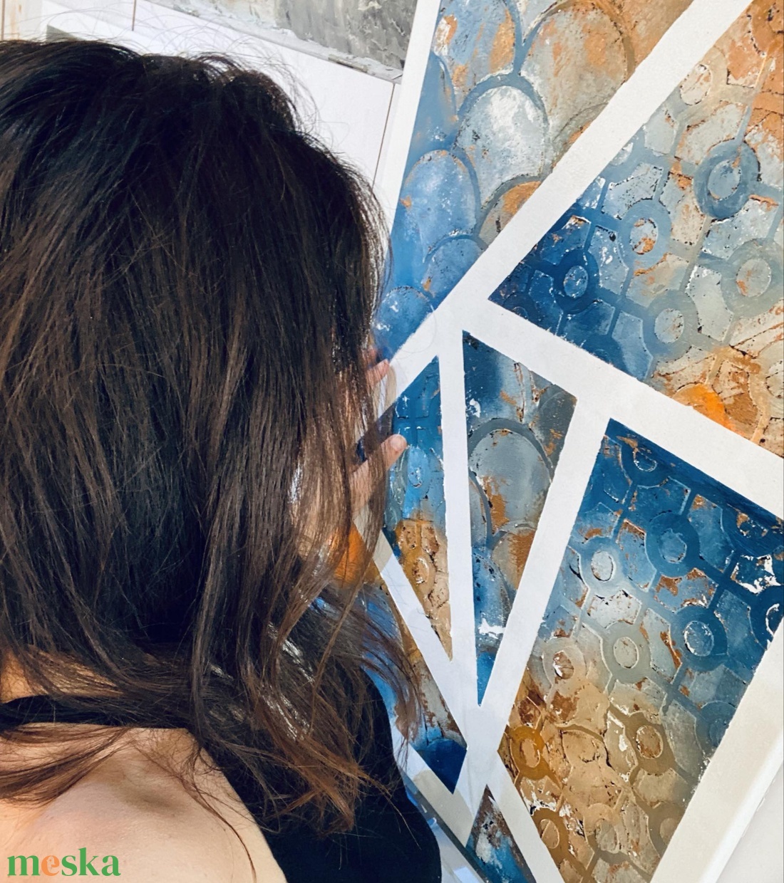 Absztrakt festmény, Utak, akril könnyű vásznon, 50x70 - művészet - festmény - akril - Meska.hu Absztrakt festmény, Utak, akril könnyű vásznon, 50x70 - művészet - festmény - akril - Meska.hu