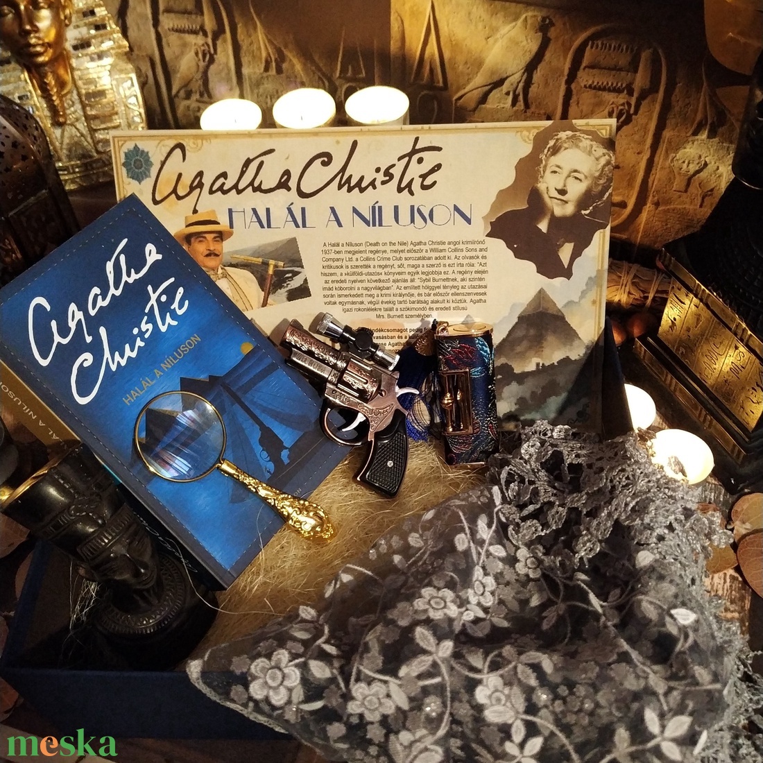 Agatha Christie Halál a Níluson ajándékcsomag ajándékbox szülinapra névnapra karácsonyra - szépségápolás - kozmetikai ajándékcsomag - Meska.hu Agatha Christie Halál a Níluson ajándékcsomag ajándékbox szülinapra névnapra karácsonyra - szépségápolás - kozmetikai ajándékcsomag - Meska.hu