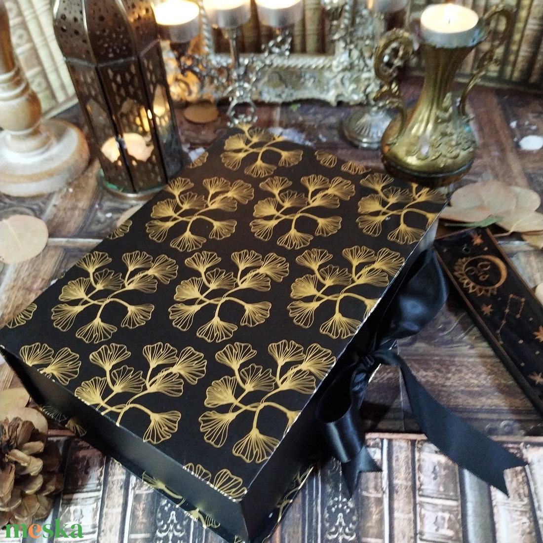 Boszorkány ajándékcsomag Halloween ajándékbox szülinapra névnapra karácsonyra, nőnapra  - kellékek & szerszámok - dekorációs kellékek - dekorációs gyertya - Meska.hu