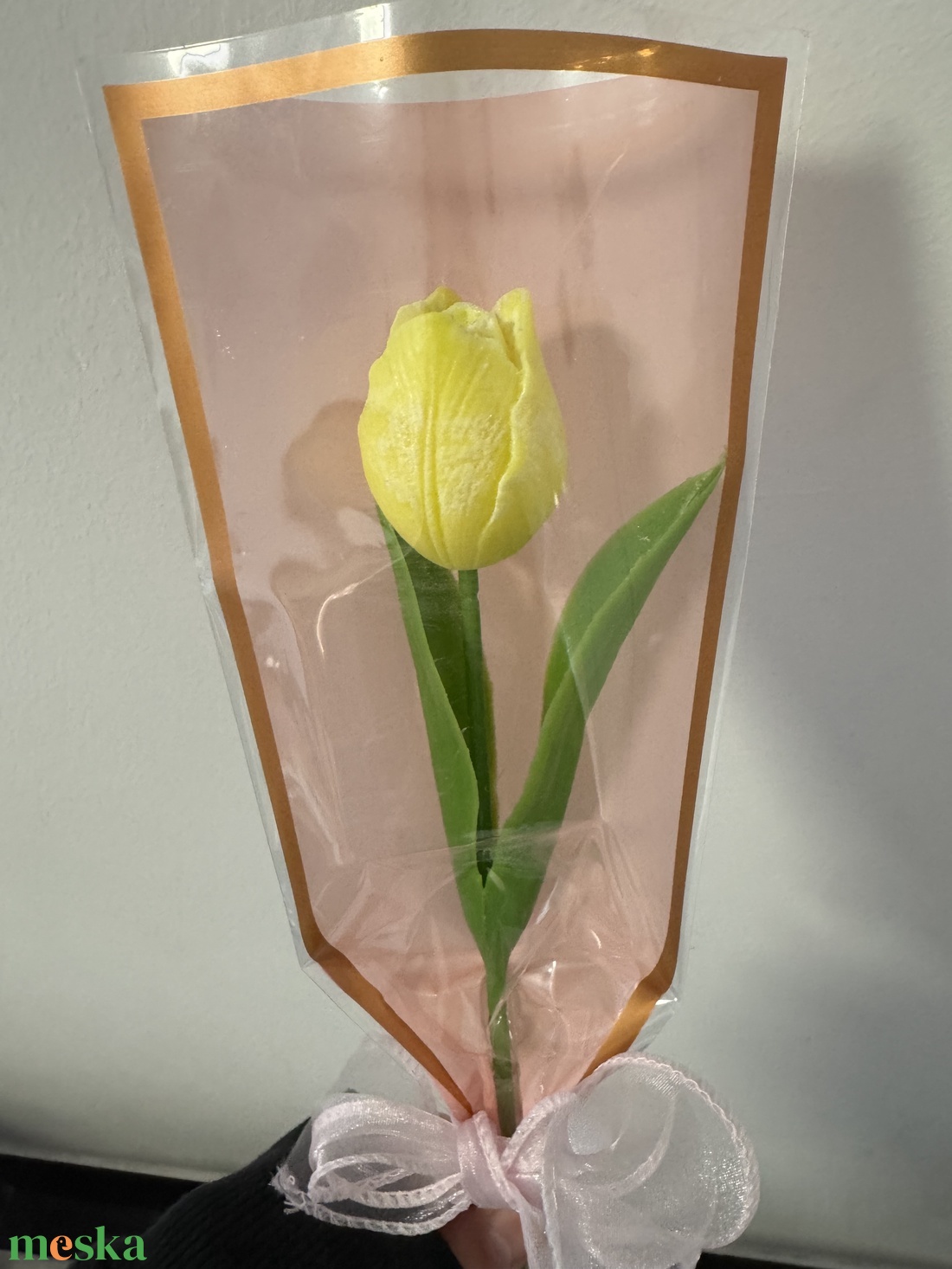 Illatos viasz tulipán - kellékek & szerszámok - dekorációs kellékek - dekorációs gyertya - Meska.hu