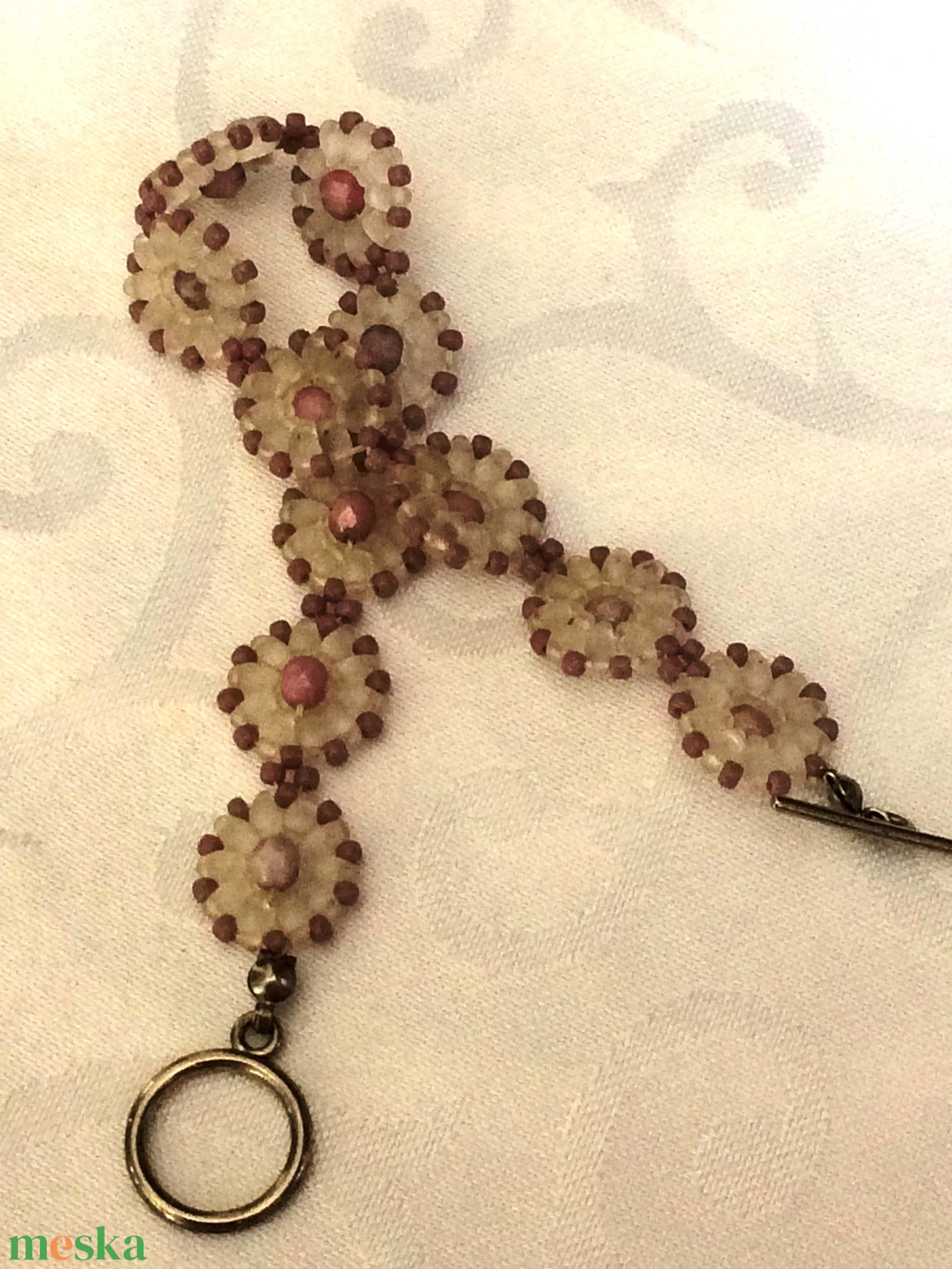 Kristályvirág karkötő - ékszer - karkötő - gyöngyös karkötő - Meska.hu