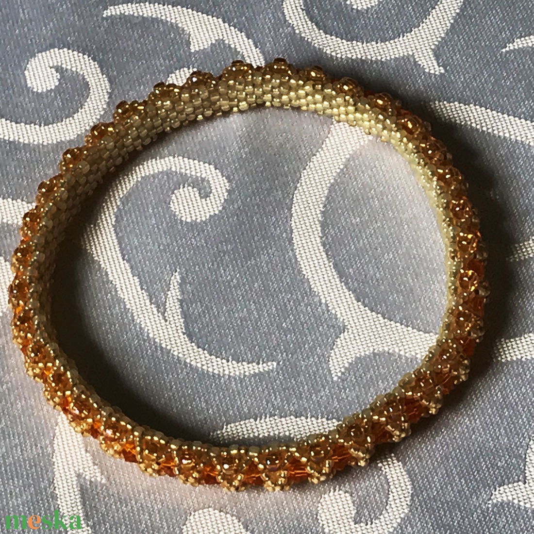 Swarovski kristályos, japán gyöngyös fémmentes karperec - ékszer - karkötő - karperec - Meska.hu Swarovski kristályos, japán gyöngyös fémmentes karperec - ékszer - karkötő - karperec - Meska.hu