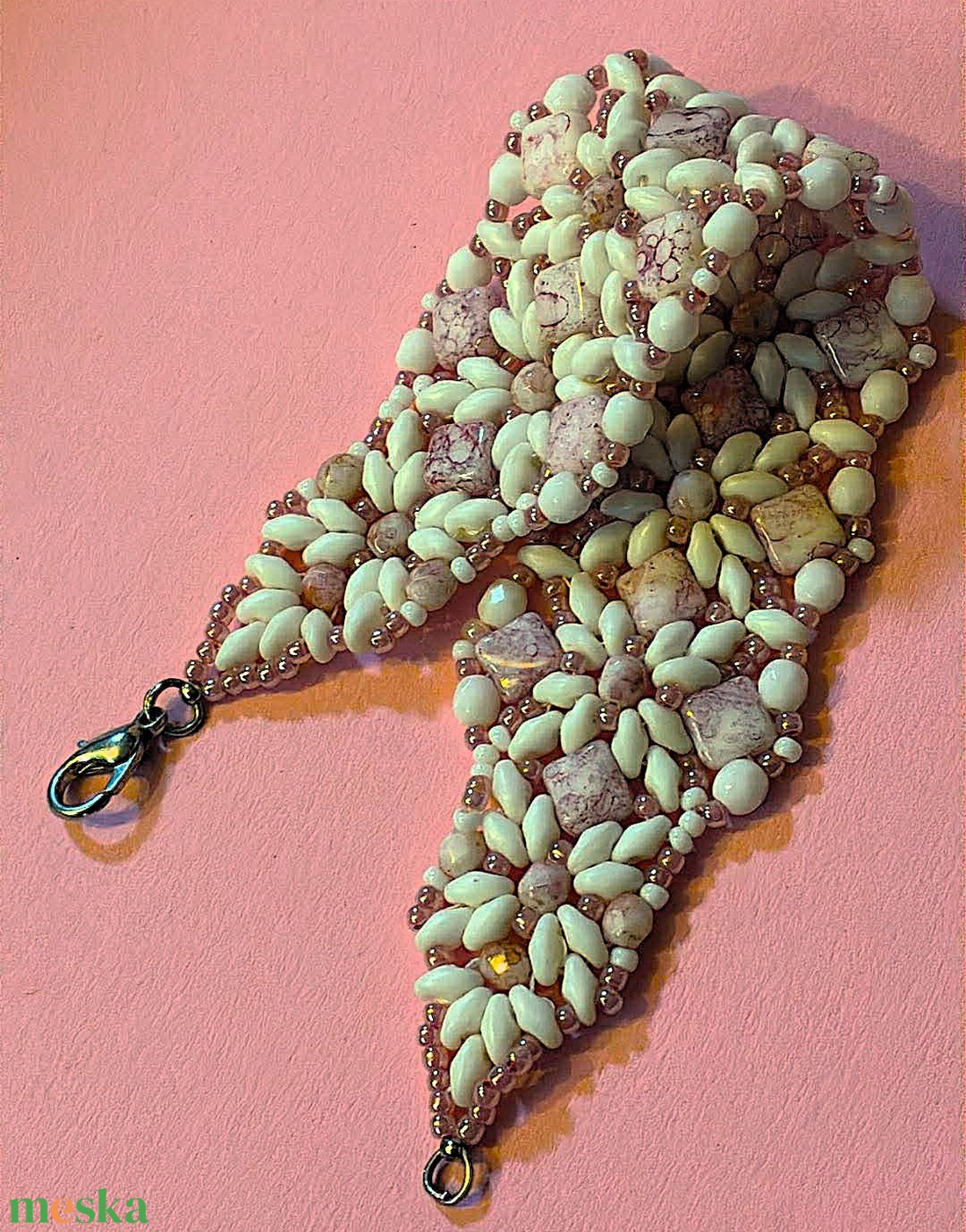 Habosmálna karkötő - ékszer - karkötő - gyöngyös karkötő - Meska.hu