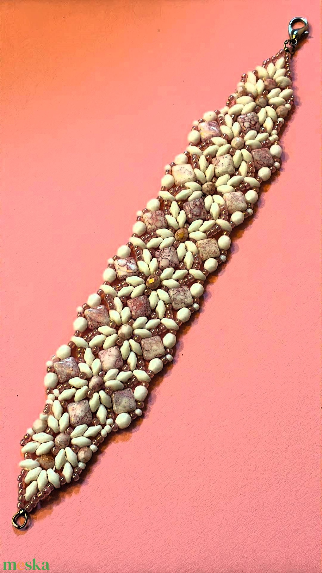 Habosmálna karkötő - ékszer - karkötő - gyöngyös karkötő - Meska.hu