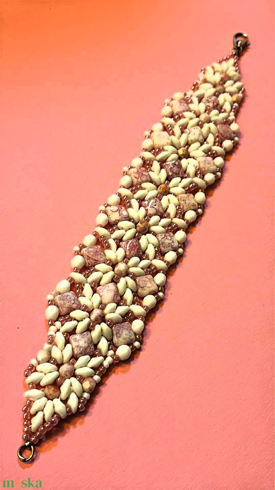 Habosmálna karkötő - ékszer - karkötő - gyöngyös karkötő - Meska.hu