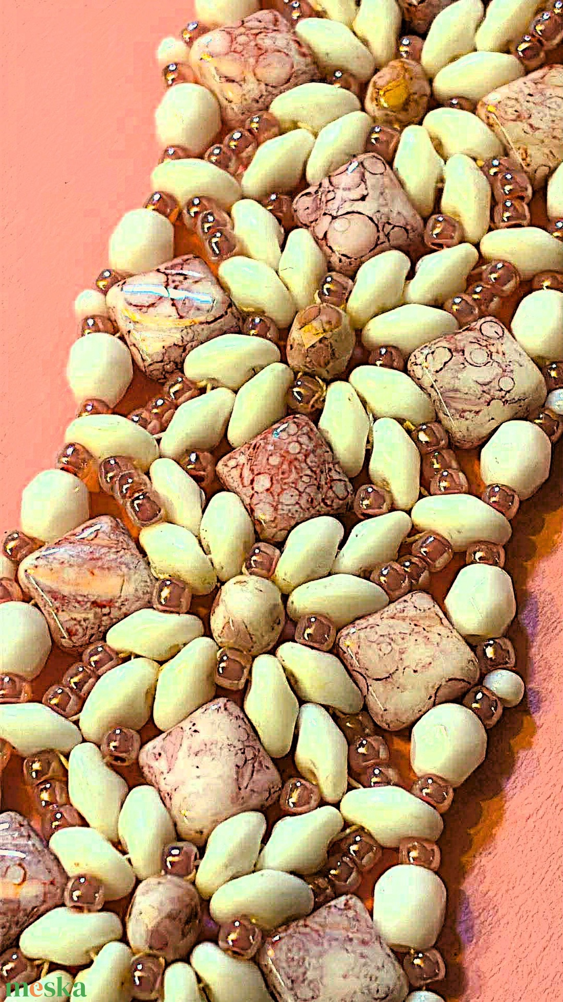 Habosmálna karkötő - ékszer - karkötő - gyöngyös karkötő - Meska.hu