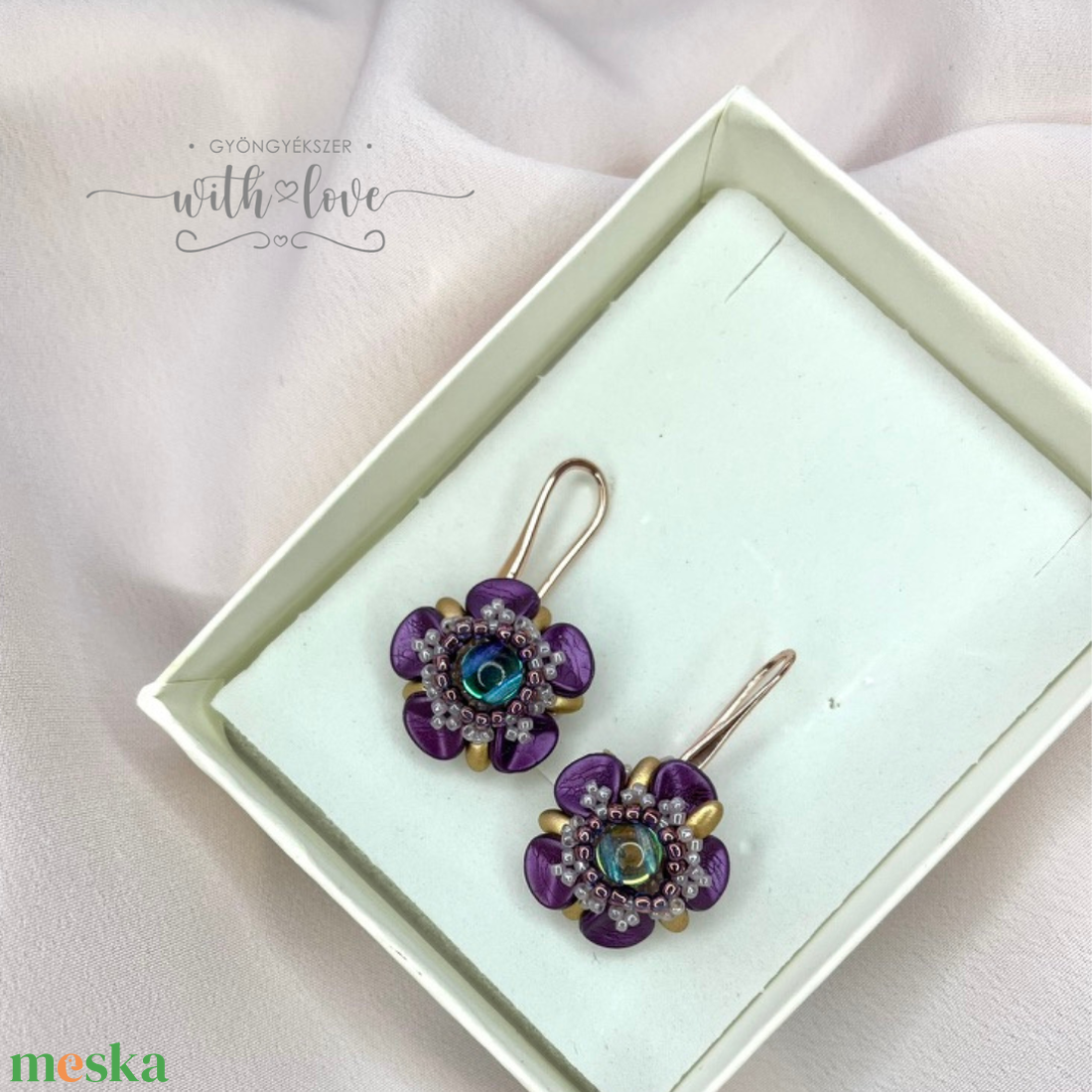Virágos ékszer szett - ékszer - ékszerszett - Meska.hu