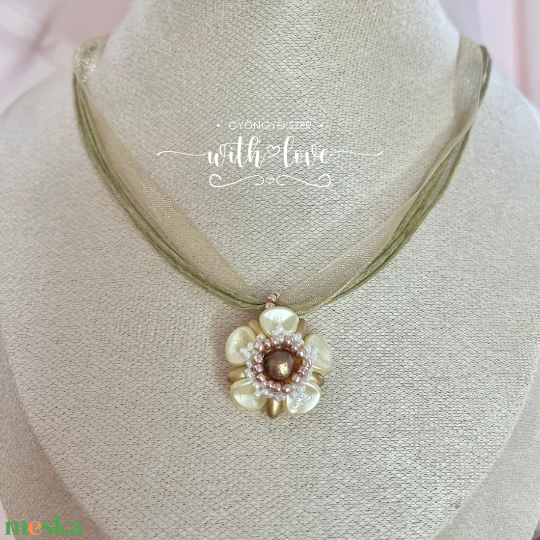 Virágos ékszer szett - ékszer - ékszerszett - Meska.hu
