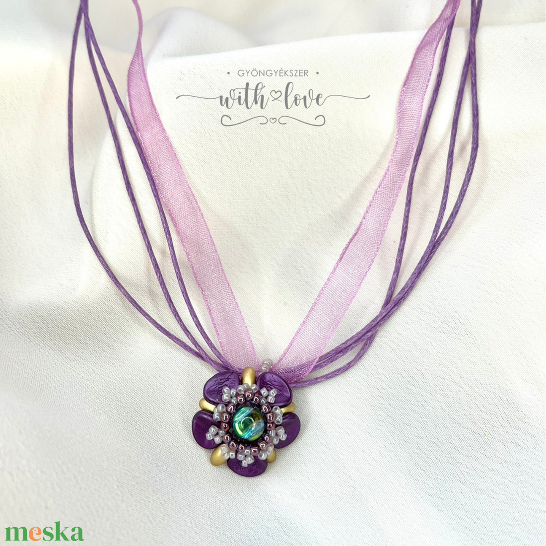 Virágos ékszer szett - ékszer - ékszerszett - Meska.hu