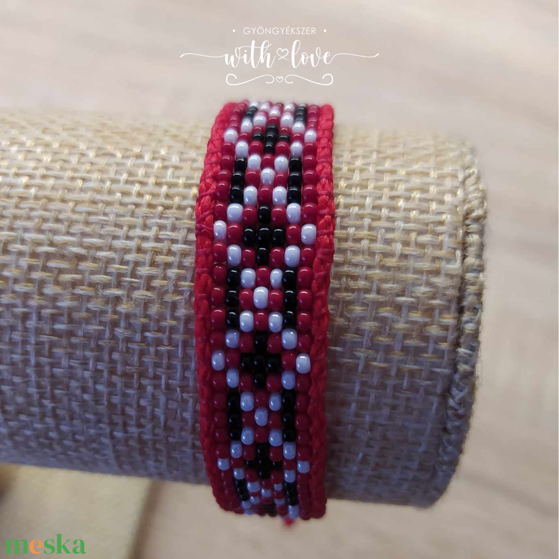 Gyöngyszövött karkötő - ékszer - karkötő - gyöngyös karkötő - Meska.hu