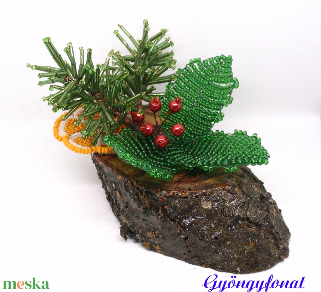 Karácsonyi asztaldísz  - karácsony - adventi díszek - adventi asztaldísz - Meska.hu