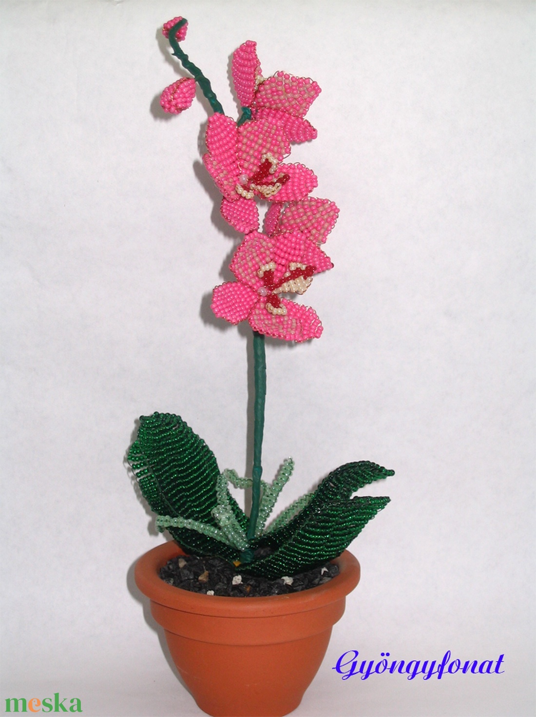 Orchidea ; gyöngy virág cserépben; asztaldísz - otthon & életmód - dekoráció - asztal és polc dekoráció - asztaldísz - Meska.hu Orchidea ; gyöngy virág cserépben; asztaldísz - otthon & életmód - dekoráció - asztal és polc dekoráció - asztaldísz - Meska.hu