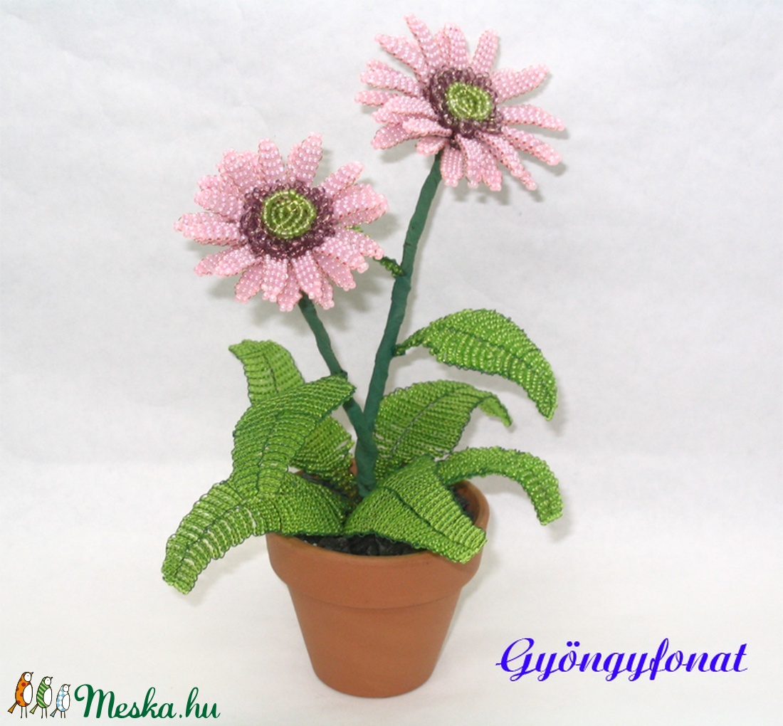 Gerbera gyöngyből, asztaldísz - otthon & életmód - dekoráció - Meska.hu Gerbera gyöngyből, asztaldísz - otthon & életmód - dekoráció - Meska.hu