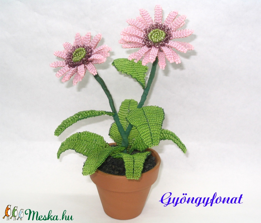 Gerbera gyöngyből, asztaldísz - otthon & életmód - dekoráció - Meska.hu Gerbera gyöngyből, asztaldísz - otthon & életmód - dekoráció - Meska.hu