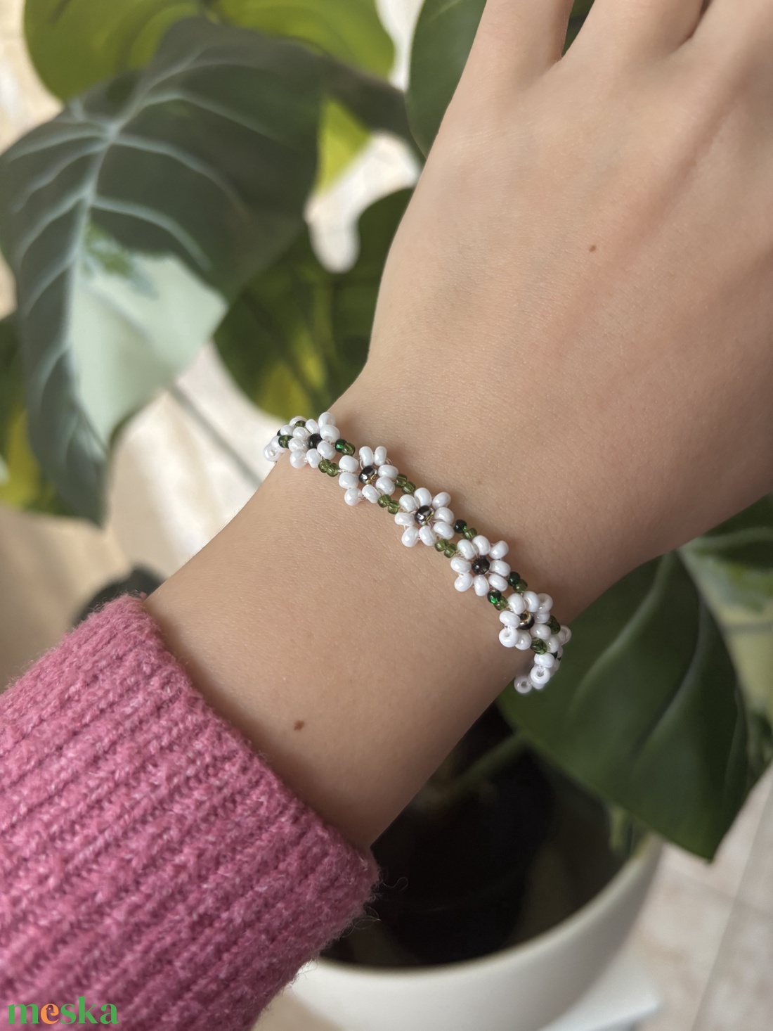 Párizsi Hajnal � kézműves karkötő - ékszer - karkötő - gyöngyös karkötő - Meska.hu