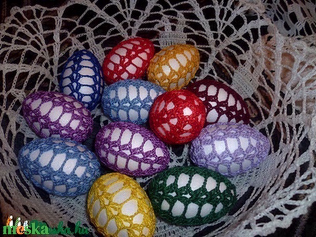 horgolt tojás 5cm - otthon & életmód - dekoráció - dísztárgy - Meska.hu