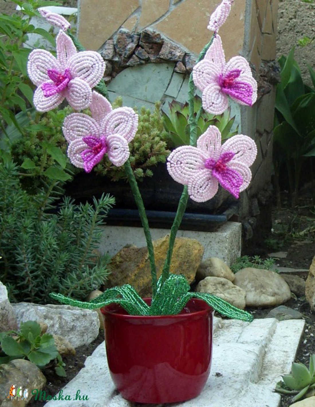 Orchidea gyöngyből -  - Meska.hu