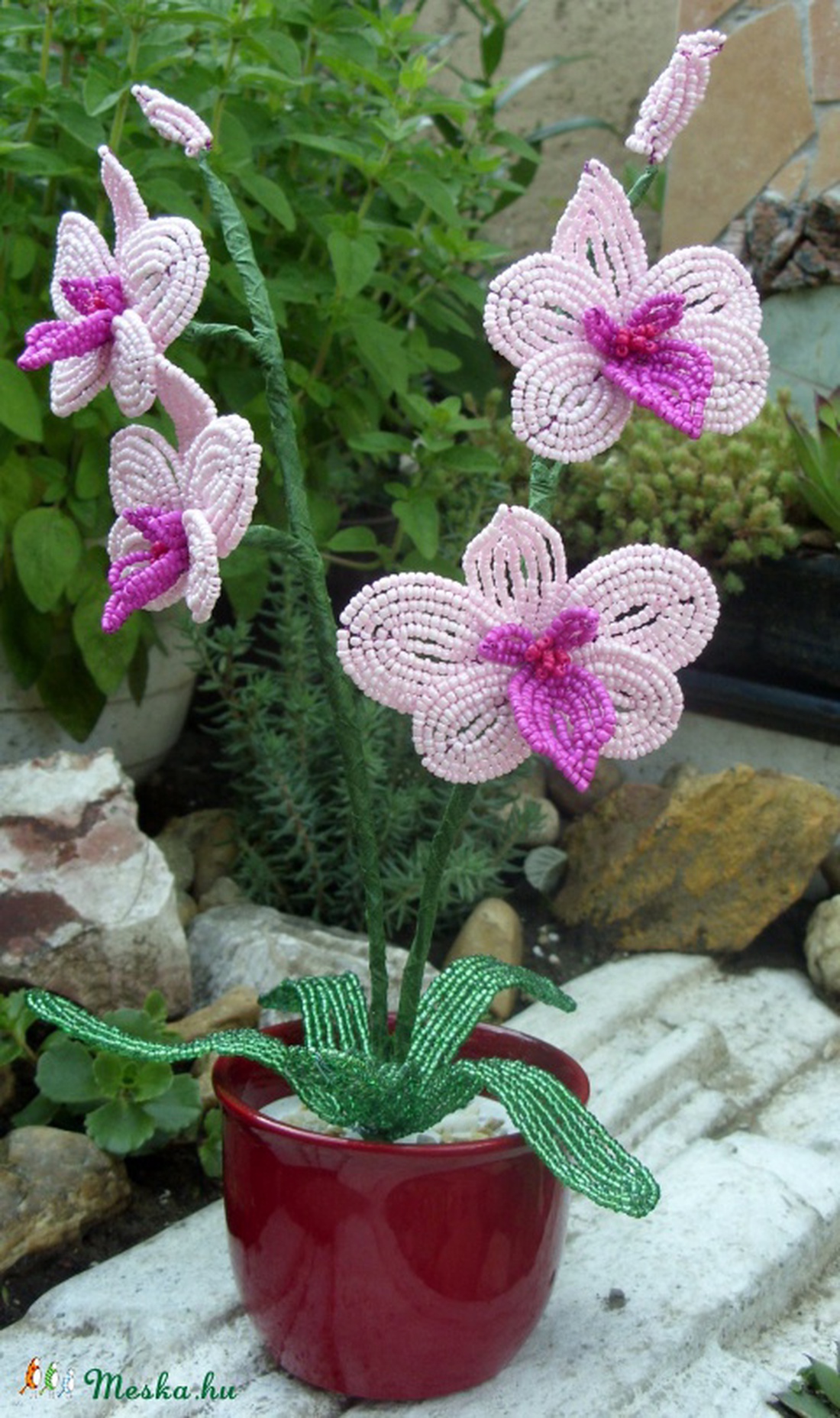 Orchidea gyöngyből -  - Meska.hu