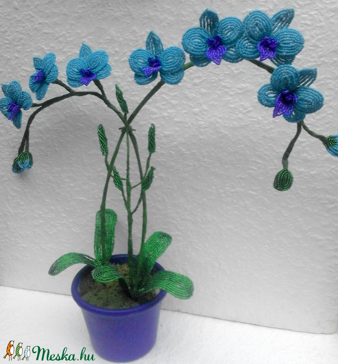 Lepke orchidea türkiz színben - - Meska.hu Lepke orchidea türkiz színben - - Meska.hu