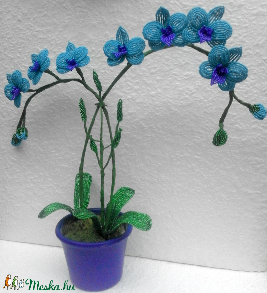 Lepke orchidea türkiz színben - - Meska.hu Lepke orchidea türkiz színben - - Meska.hu