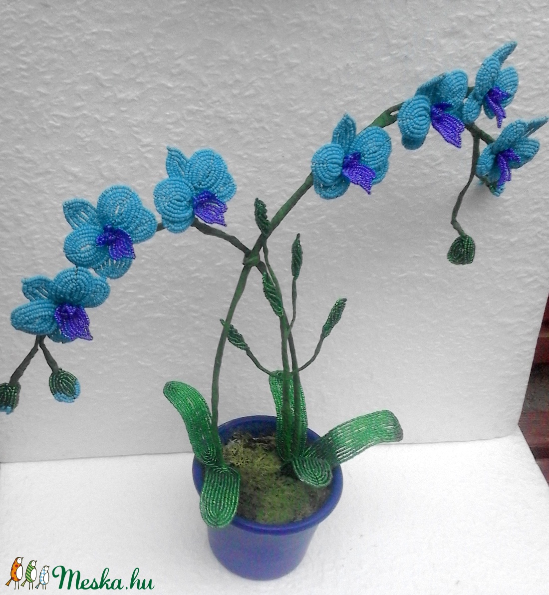 Lepke orchidea türkiz színben - - Meska.hu Lepke orchidea türkiz színben - - Meska.hu