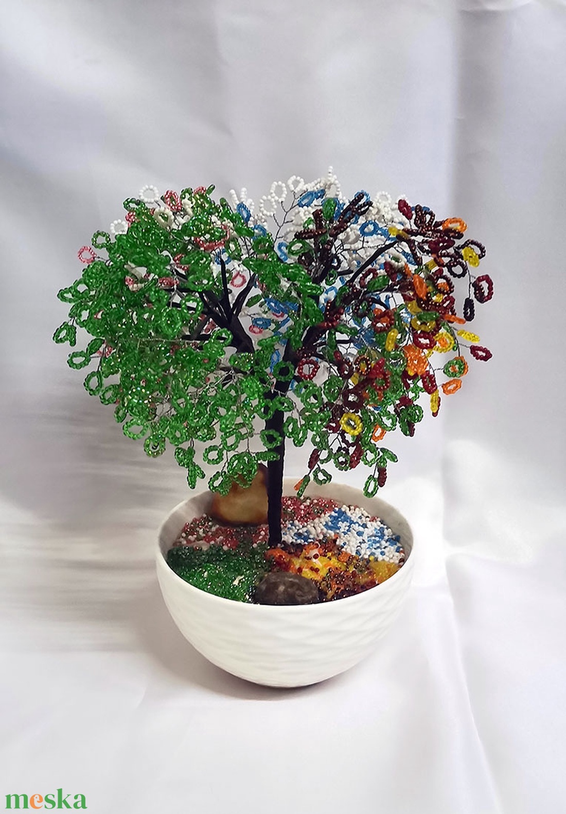 Gyöngyből készült 4 évszak fa - otthon & életmód - dekoráció - asztal és polc dekoráció - asztaldísz - Meska.hu Gyöngyből készült 4 évszak fa - otthon & életmód - dekoráció - asztal és polc dekoráció - asztaldísz - Meska.hu