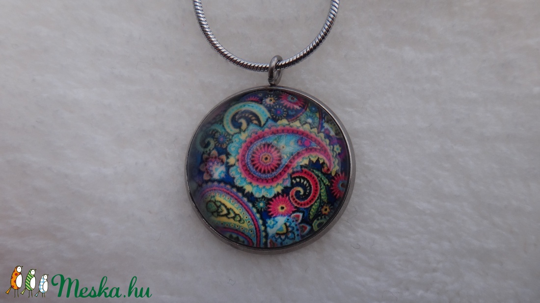 Mandala motívumos nemesacél nyaklánc -  - Meska.hu