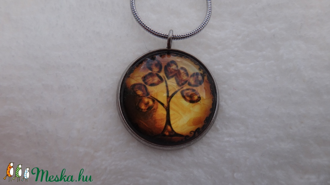 Életfa motívumos nemesacél nyaklánc -  - Meska.hu