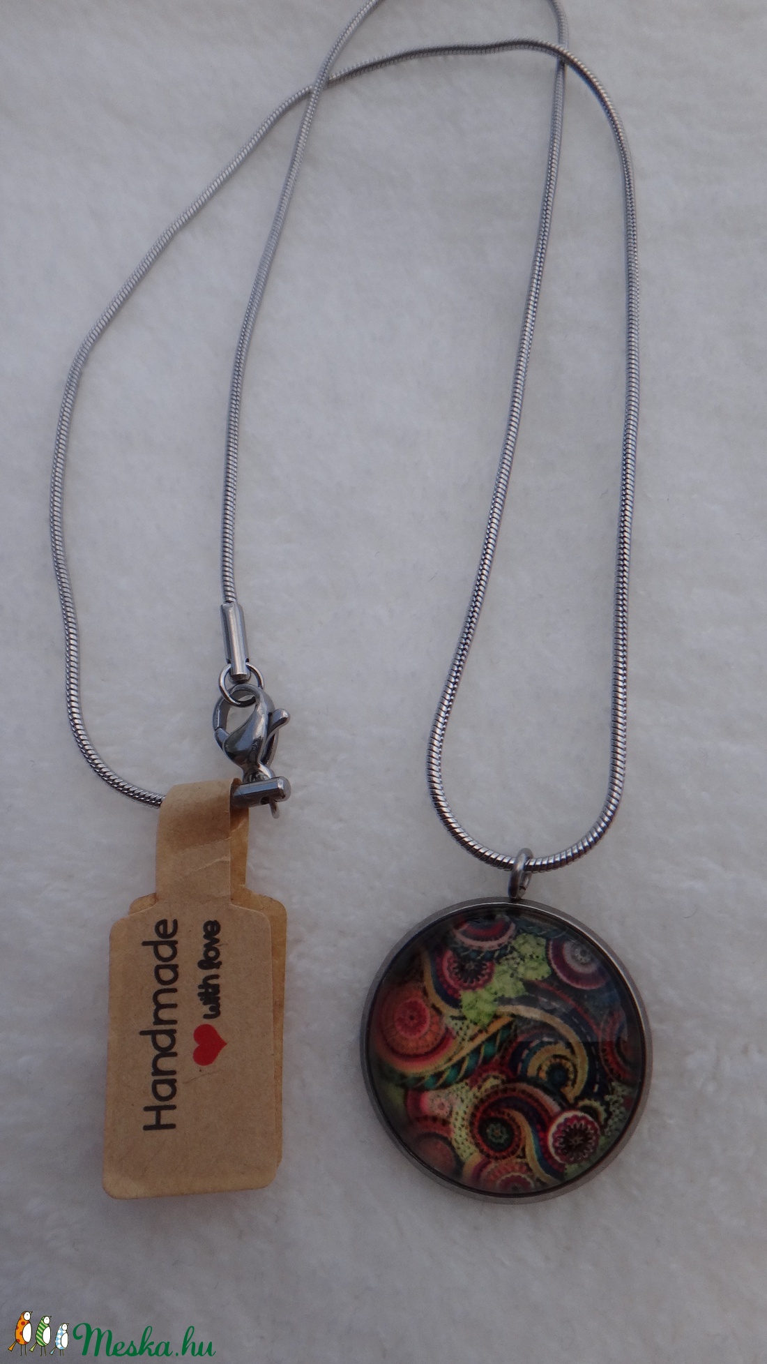 Mandala motívumos nemesacél nyaklánc -  - Meska.hu