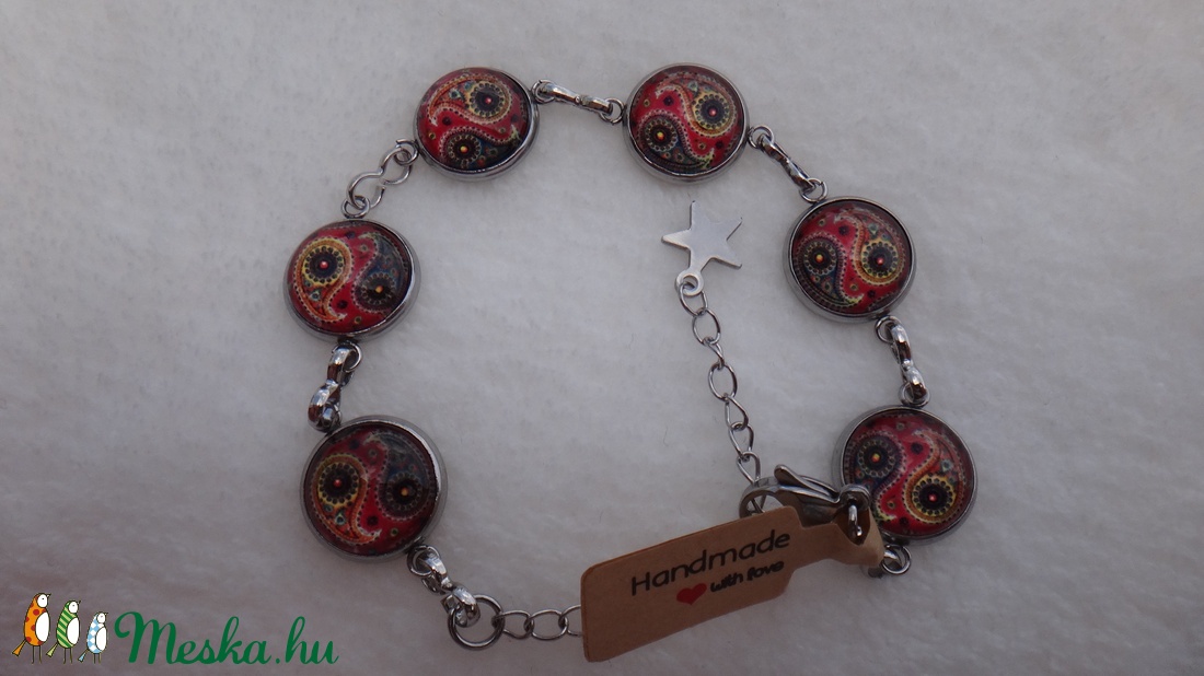 Mandala mintás nemesacél karkötő -  - Meska.hu