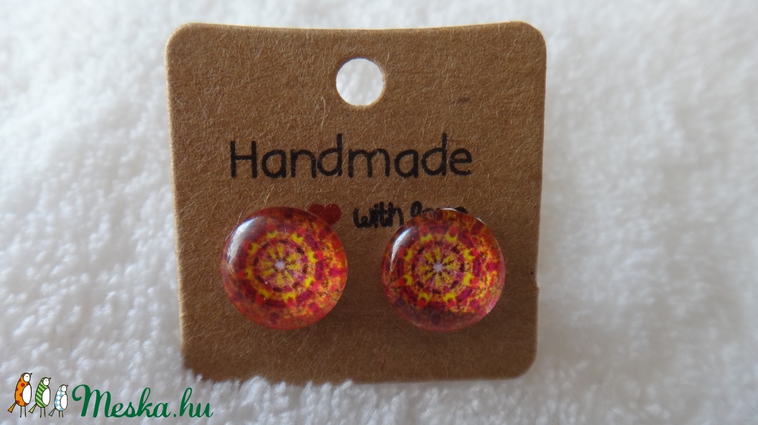 Mandala fülbevaló kis méretű -  - Meska.hu