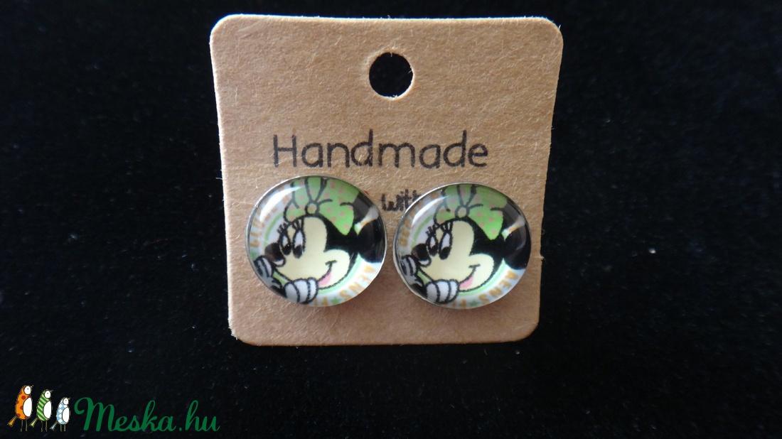 Minnies nemesacél fülbevaló -  - Meska.hu