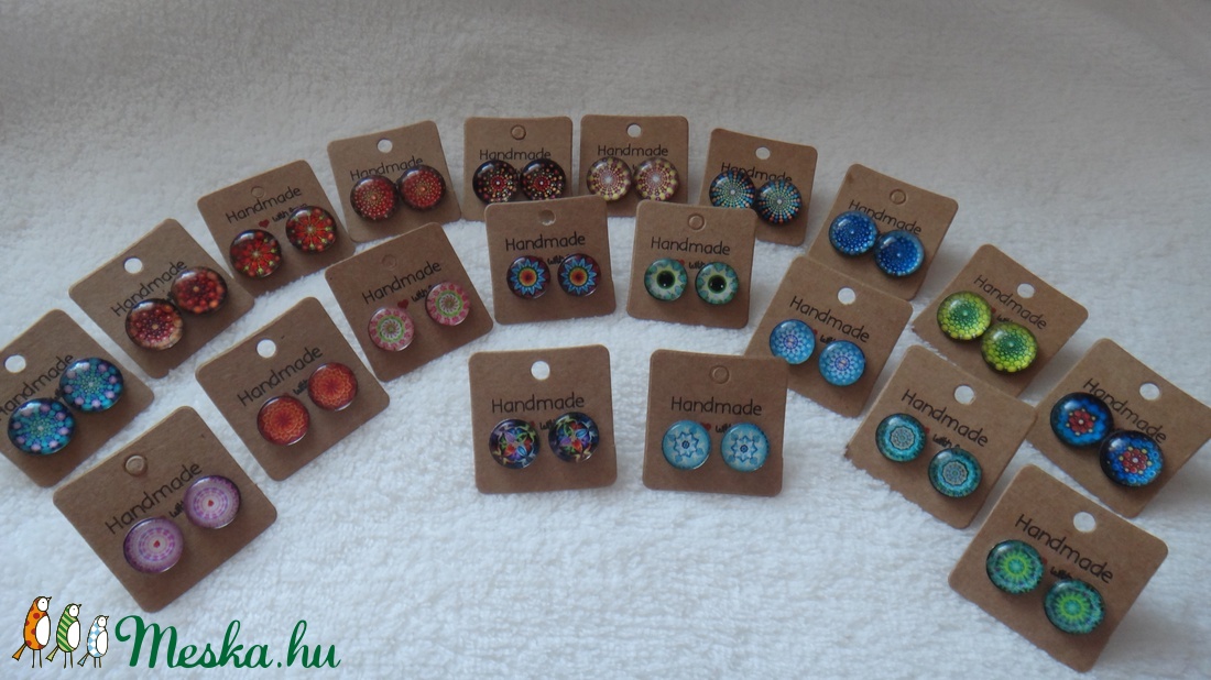 Mandala nemesacél fülbevaló -  - Meska.hu